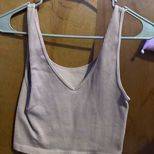 Women's Ribbed Tank Top - Cream
